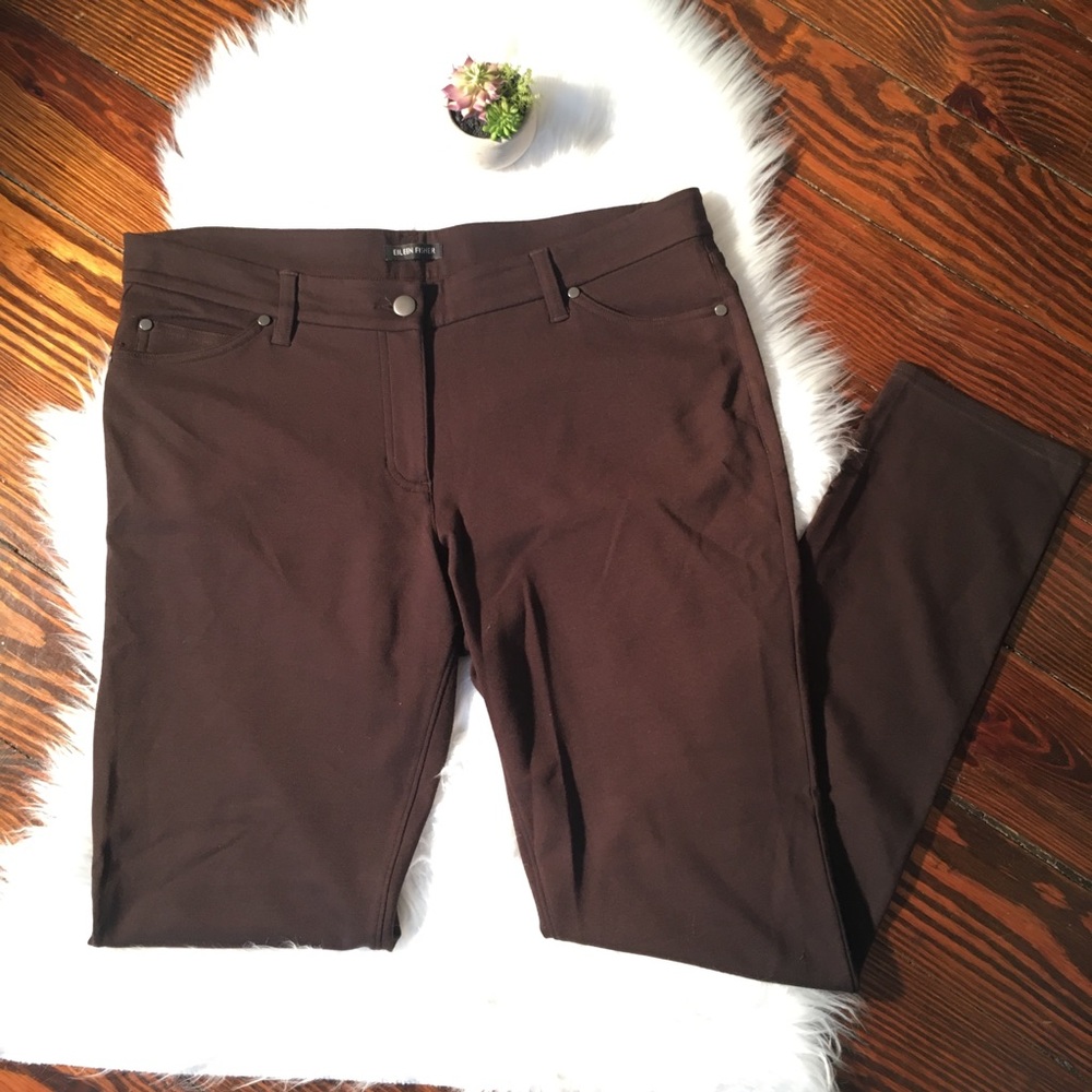 Eileen Fisher Slacks Elastic Waistband Size 36x31